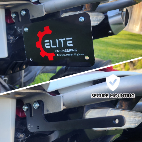 Elite ATV License Plate Mounting Bracket – Fits Yamaha YFZ450 / YFZ450R (2004–2025) and Raptor 660 / 700 (2001–2025)