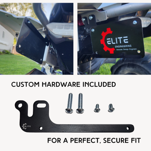 Elite ATV License Plate Mounting Bracket – Fits Yamaha YFZ450 / YFZ450R (2004–2025) and Raptor 660 / 700 (2001–2025)