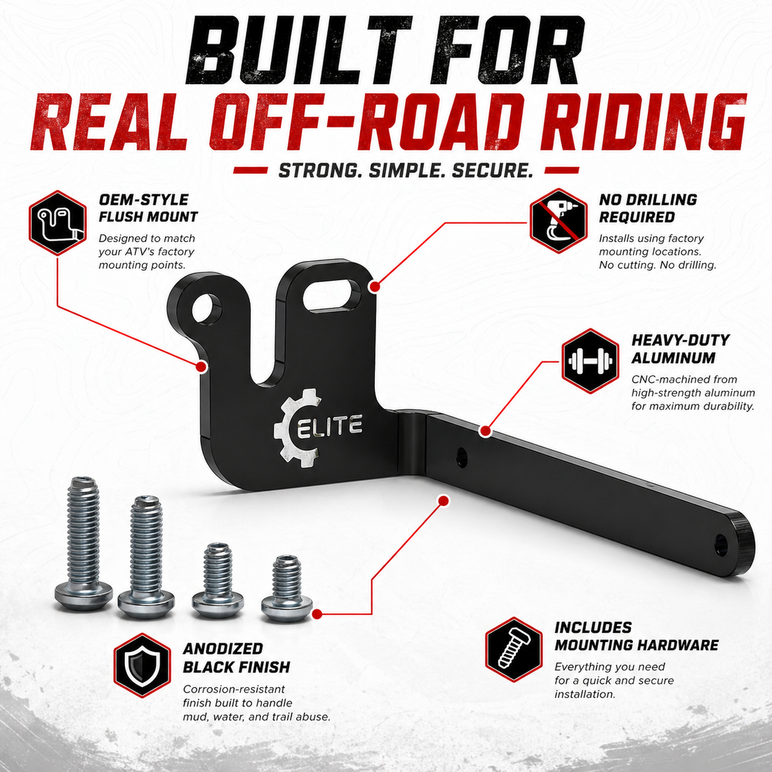 Honda TRX450R License Plate Bracket – Clean Rear Mount for 2004–2014 Models