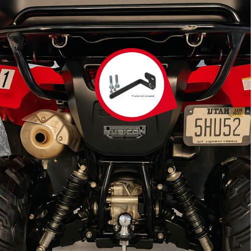 Elite License Plate Bracket – Fits 2005+ Honda Foreman 500 / 520