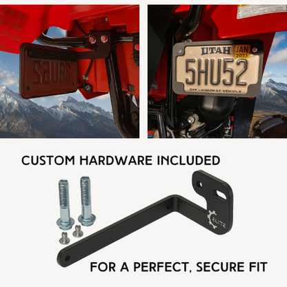 Elite License Plate Bracket – Fits 2005+ Honda Foreman 500 / 520