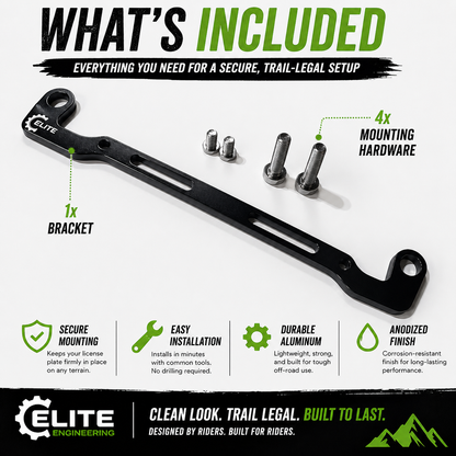 Kawasaki Brute Force License Plate Mount/Bracket (2008+)
