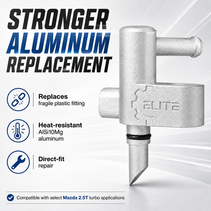 Mazda 2.5T Turbo Ejector Fitting – Aluminum Reliability Upgrade & Repair