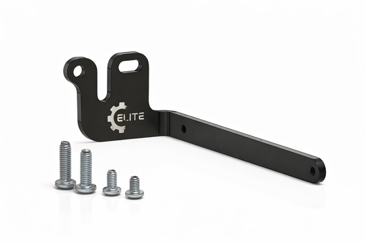 Elite License Plate Mount Bracket – Fits Yamaha YFZ450R (2004–2026), Raptor (2001–2026), and Honda TRX450 (2004–2014) – Fits Standard 4x7 Plate – Anodized Aluminum