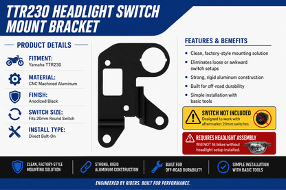 Yamaha TTR230 Headlight Switch Bracket (2005+)